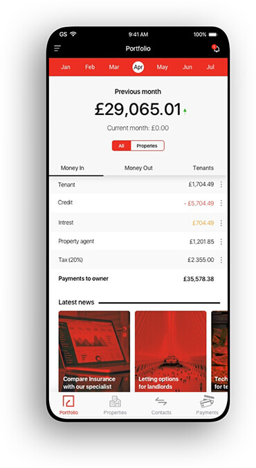 Updated homepage and property selector